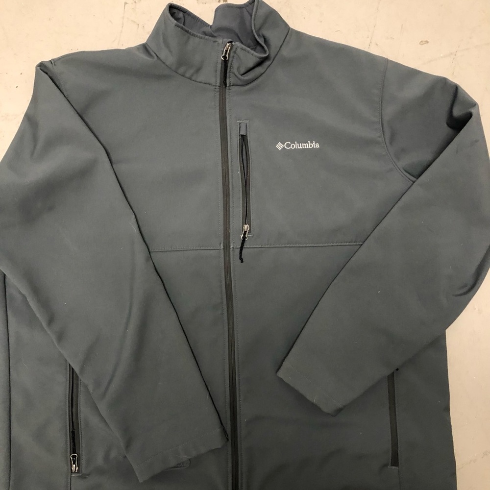 Columbia Men's Jacket Ascender Softshell Full Zip Big Sizes Gray
Size:3XT